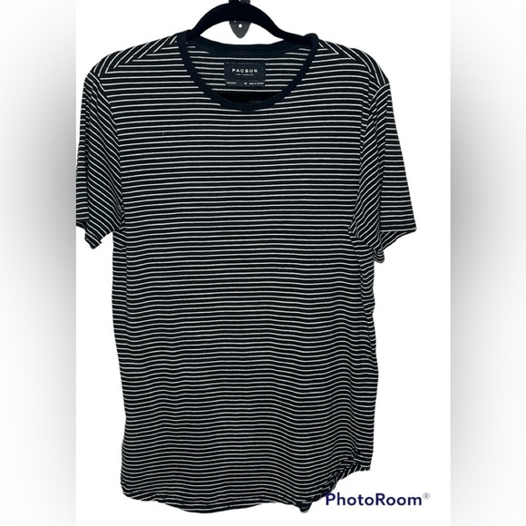 PacSun Striped T-shirt Sz Med - Picture 1 of 7